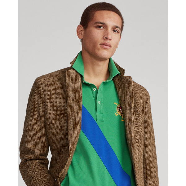 Optic Green Multi Classic Fit Mesh Polo Shirt Polo Ralph Lauren 6