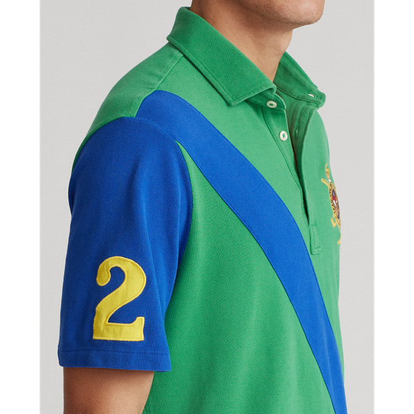Optic Green Multi Classic Fit Mesh Polo Shirt Polo Ralph Lauren 7