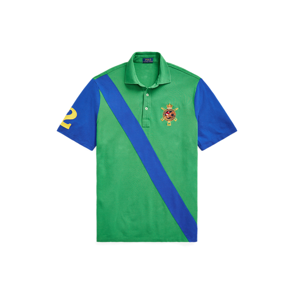 Optic Green Multi Classic Fit Mesh Polo Shirt Polo Ralph Lauren 2