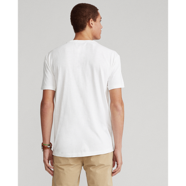 White Classic Fit Jersey Graphic T-Shirt Polo Ralph Lauren 5