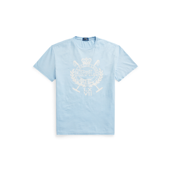 Chambray Blue Classic Fit Crest Jersey T-Shirt Polo Ralph Lauren 2