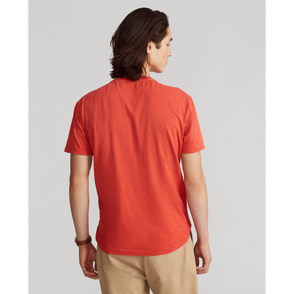 Sunrise Red Classic Fit Crest Jersey T-Shirt Polo Ralph Lauren 5