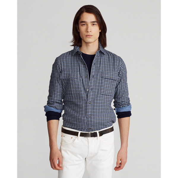 Classic Fit Plaid Twill Workshirt