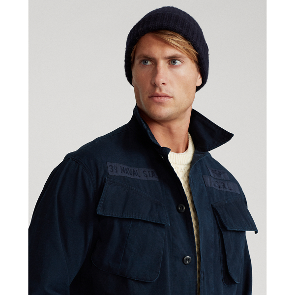 Aviator Navy Cotton Ripstop Overshirt Polo Ralph Lauren 6