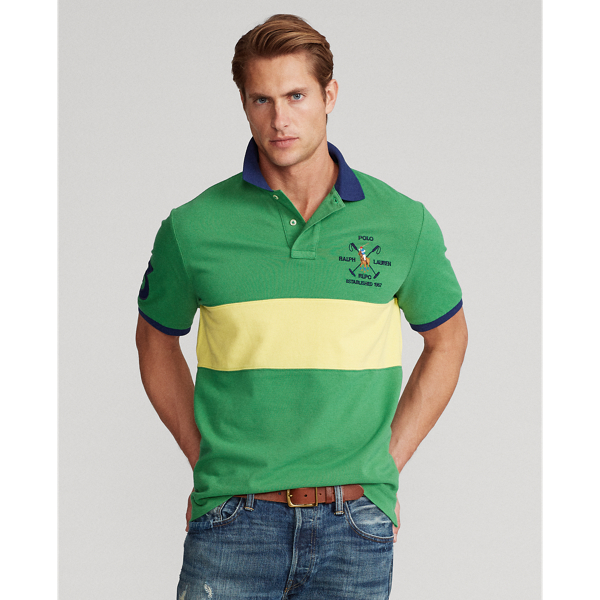 ★★POLO RALPH LAUREN★★ Custom Slim Fit Mesh Polo Shirt Gr Polo Ralph Lauren Custom Slim Fit Solid Mesh Polo Shirt