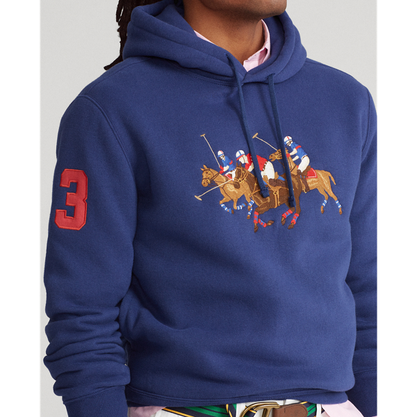 Freshwater Triple-Pony Fleece Hoodie Polo Ralph Lauren 6