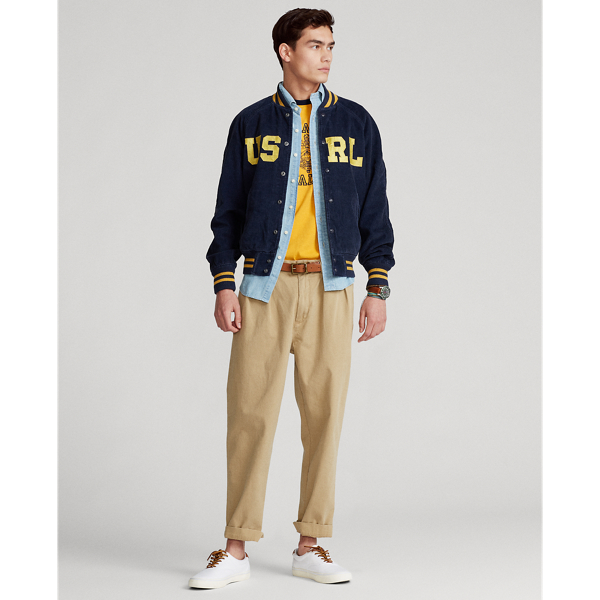 Graphic Navy Varsity-Inspired Corduroy Jacket Polo Ralph Lauren 4
