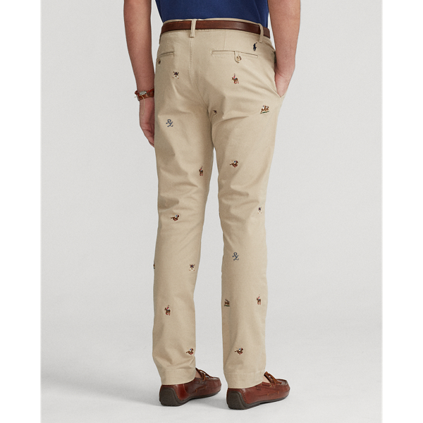 Khaki Tan Stretch Slim Fit Polo Pony Chino Trouser Polo Ralph Lauren 5