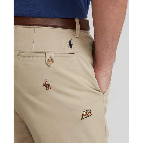 Khaki Tan Stretch Slim Fit Polo Pony Chino Trouser Polo Ralph Lauren 7