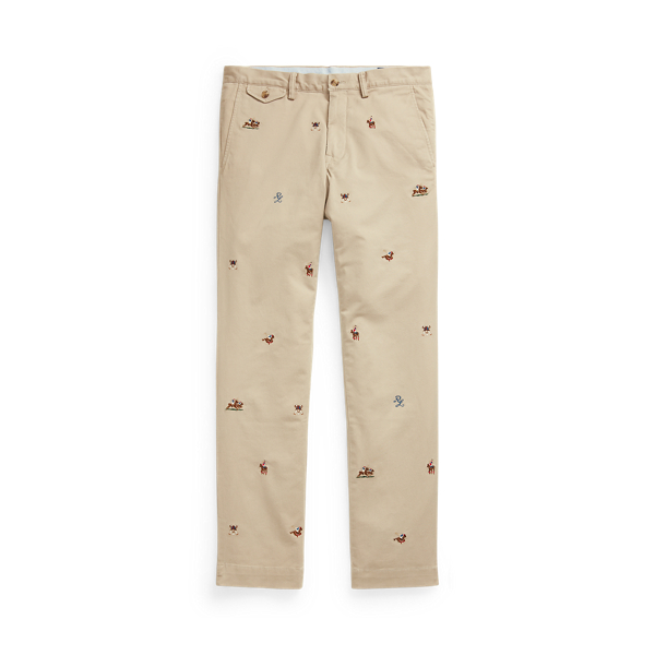 Khaki Tan Stretch Slim Fit Polo Pony Chino Trouser Polo Ralph Lauren 2