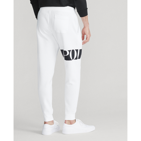 Pantaloni&nbsp;da jogging con logo Polo Ralph Lauren in Bianco 4