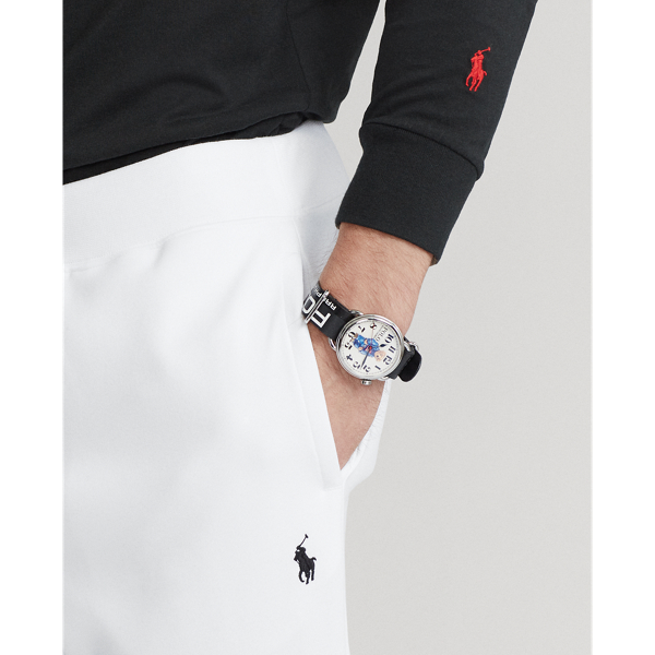 Pantaloni&nbsp;da jogging con logo Polo Ralph Lauren in Bianco 5