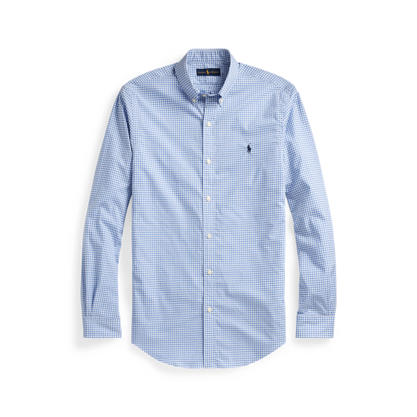 Slim Fit Checked Poplin Shirt