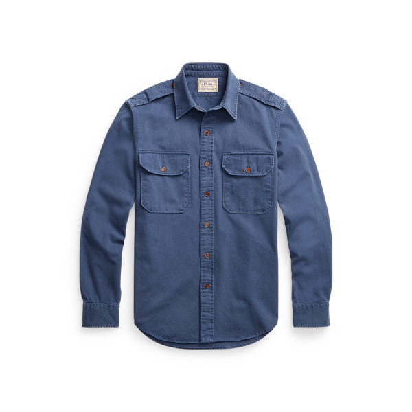 Camisa de trabajo Classic Fit de sarga Polo Ralph Lauren en 1