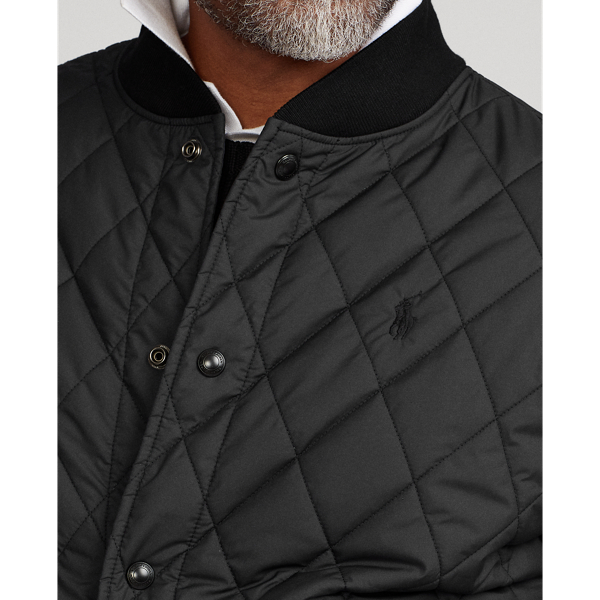 Black Water-Repellent Quilted Jacket Polo Ralph Lauren 6