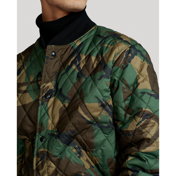 British Elmwood Camo Camo Water-Repellent Quilted Jacket Polo Ralph Lauren 6