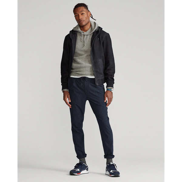 Collection Navy Bonded Suede Hooded Jacket Polo Ralph Lauren 4