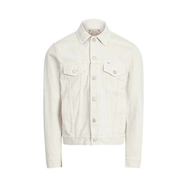 Adamson Classic Stone Garment-Dyed Denim Trucker Jacket Polo Ralph Lauren 2