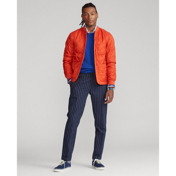 Orangey Red Quilted Liner Jacket Polo Ralph Lauren 4