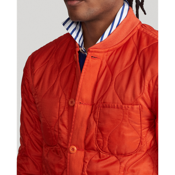 Orangey Red Quilted Liner Jacket Polo Ralph Lauren 6