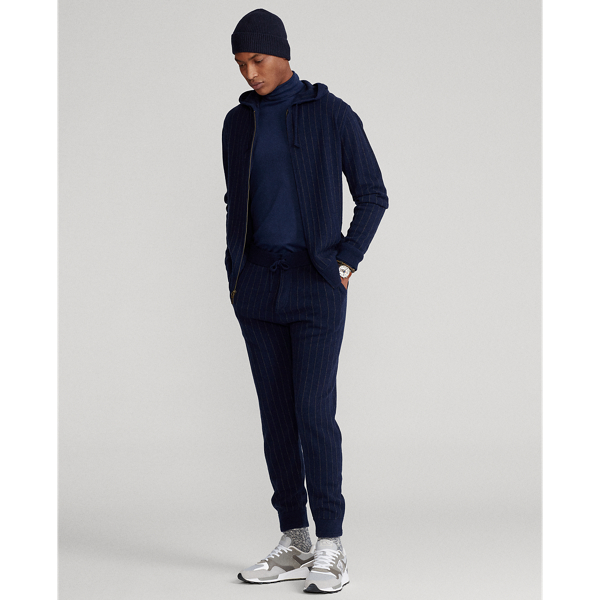 Navy Pinstripe Pinstripe Washable Cashmere Jumper Polo Ralph Lauren 4