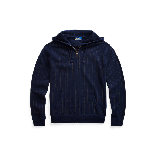 Navy Pinstripe Pinstripe Washable Cashmere Jumper Polo Ralph Lauren 2