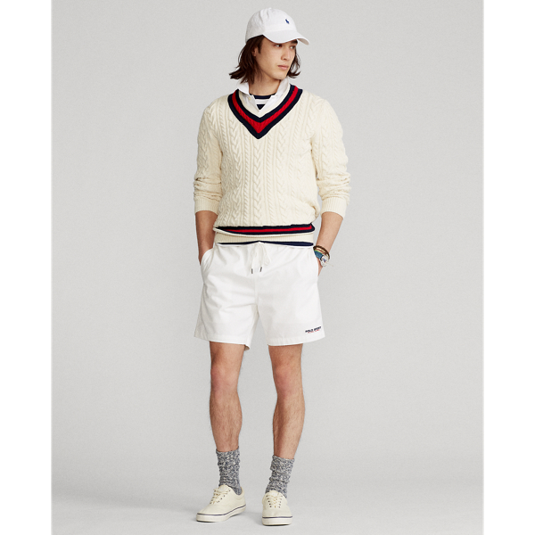 Cream/Navy/Gold The Iconic Cricket Sweater Polo Ralph Lauren 4