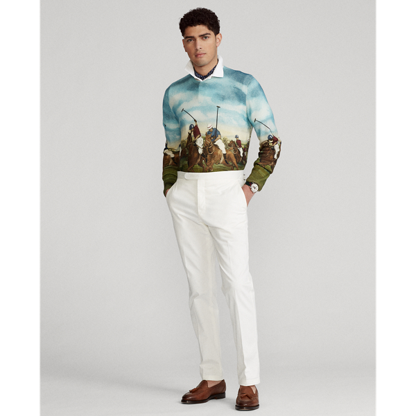 Scenic Multi Equestrian-Print Cashmere Jumper Polo Ralph Lauren 3