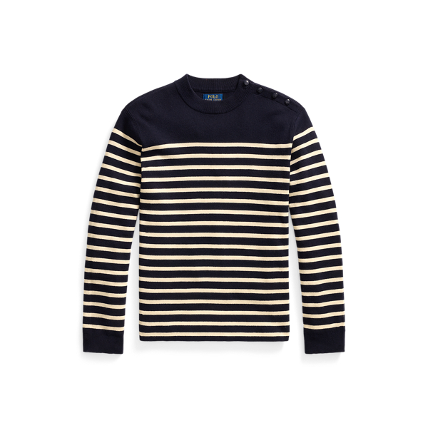 Baumwoll-Kaschmir-Pullover mit Streifen Polo Ralph Lauren in 1