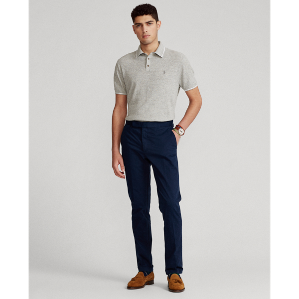 Andover Heather Cotton-Linen Polo-Collar Jumper Polo Ralph Lauren 4