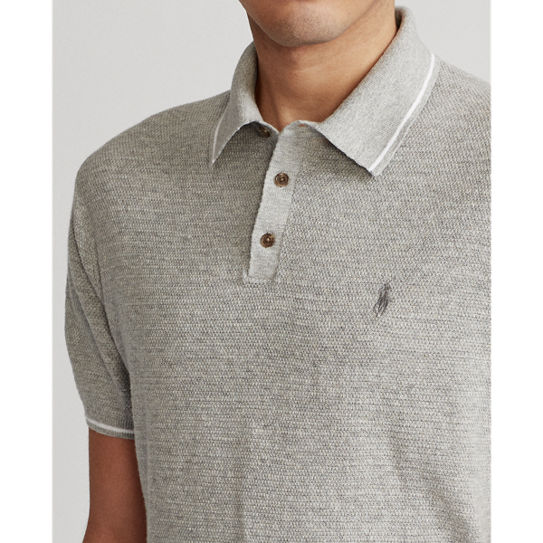 Andover Heather Cotton-Linen Polo-Collar Jumper Polo Ralph Lauren 6