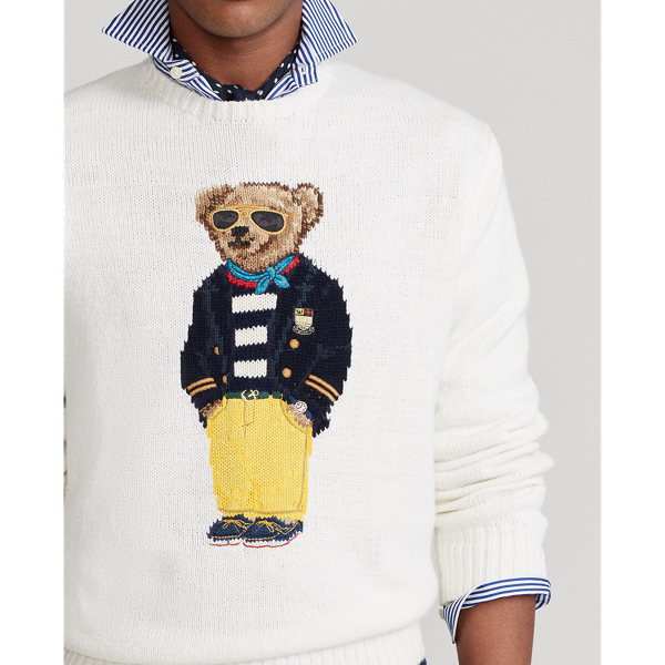 Pull Polo Bear Polo Ralph Lauren en Blanc ancien 6