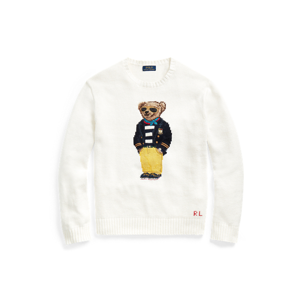 Pull Polo Bear Polo Ralph Lauren en Blanc ancien 2