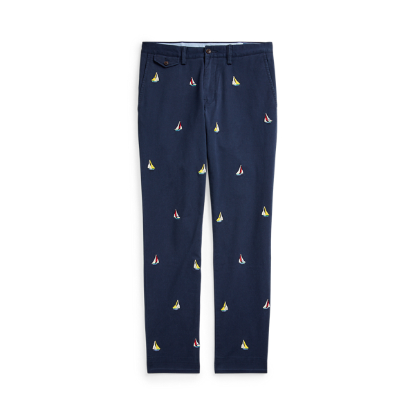 Nautical Ink Stretch Slim Fit Sailboat Chino Trouser Polo Ralph Lauren 2