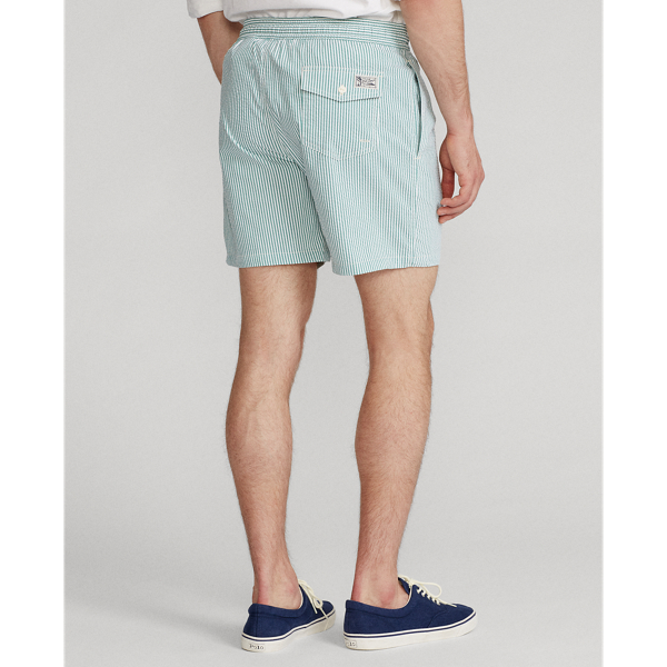 Bay Green Seersucker 14.5-cm Traveller Swimming Trunk Polo Ralph Lauren 5