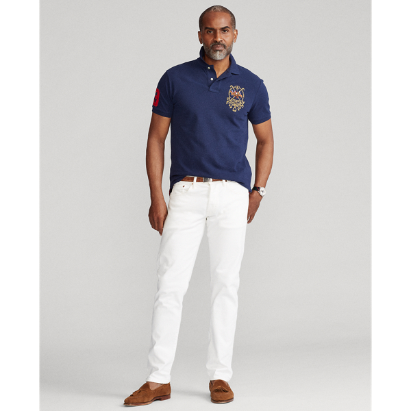 Newport Navy Custom Slim Fit Triple-Pony Polo Shirt Polo Ralph Lauren 4