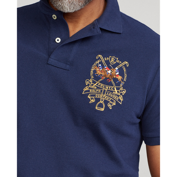 Newport Navy Custom Slim Fit Triple-Pony Polo Shirt Polo Ralph Lauren 6