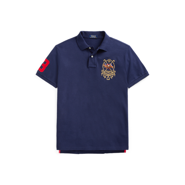 Custom Slim Fit Triple-Pony Polo Shirt Polo Ralph Lauren 1