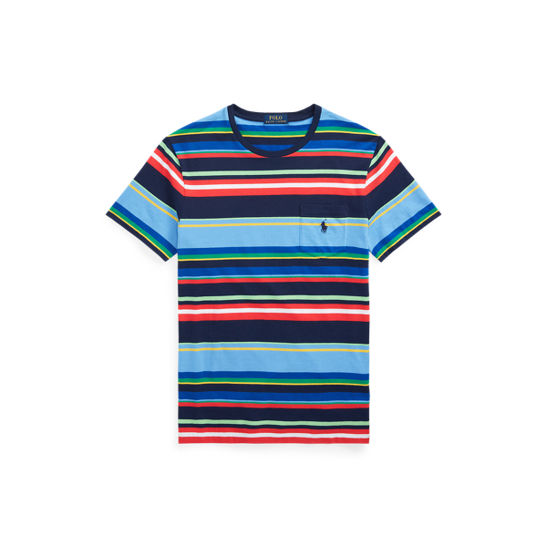 Custom Slim Fit Striped Pocket T-Shirt Polo Ralph Lauren in 1