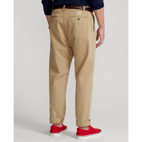 RL Khaki Relaxed Fit Pleated Chino Trouser Polo Ralph Lauren 5