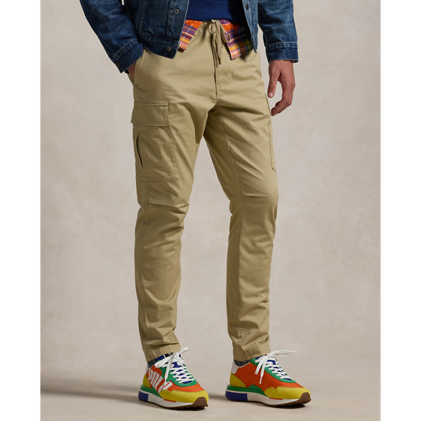 Classic Khaki Stretch Slim Fit Twill Cargo Trouser Polo Ralph Lauren 4