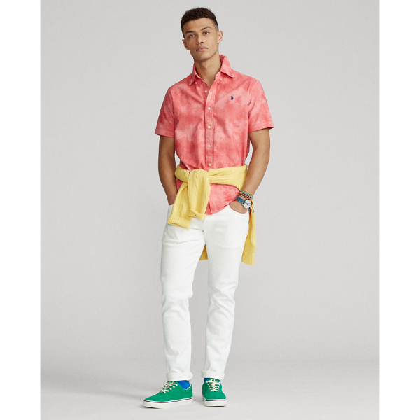 Red Sky/White Classic Fit Oxford Shirt Polo Ralph Lauren 4