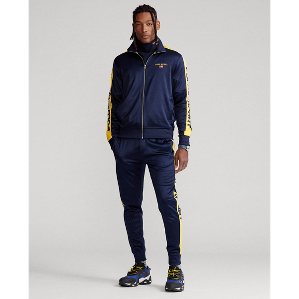 Cruise Navy Multi Polo Sport Fleece Track Jacket Polo Ralph Lauren 4