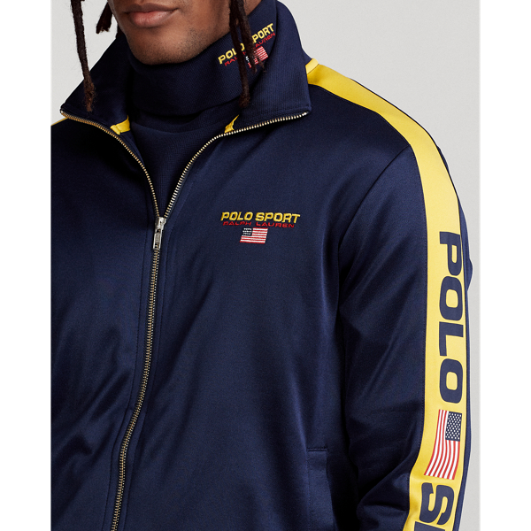 Cruise Navy Multi Polo Sport Fleece Track Jacket Polo Ralph Lauren 6