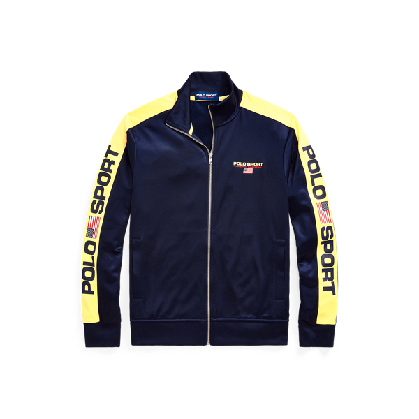 Cruise Navy Multi Polo Sport Fleece Track Jacket Polo Ralph Lauren 2