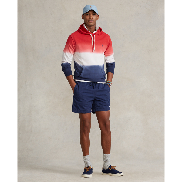 Dip-Dyed Spa Terry Hoodie Polo Ralph Lauren em Racing Red Dip Dye Multi 4