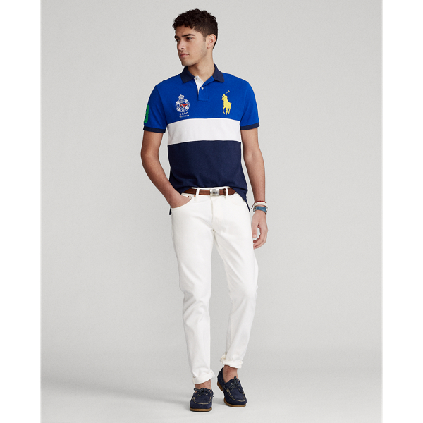 Sapphire Star Multi Custom Slim Fit Big Pony Mesh Polo Shirt Polo Ralph Lauren 3