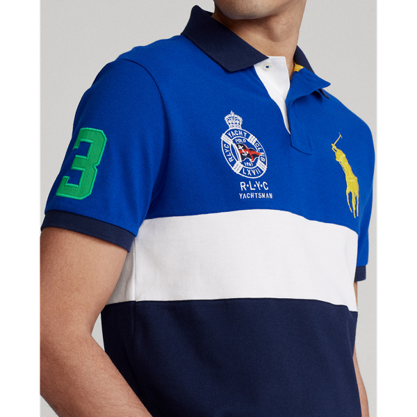 Sapphire Star Multi Custom Slim Fit Big Pony Mesh Polo Shirt Polo Ralph Lauren 5