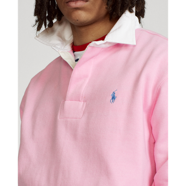 Carmel Pink The RL Fleece Rugby Polo Ralph Lauren 6