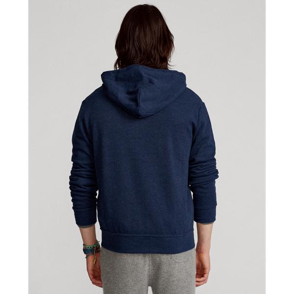 Medieval Blue Heather Cotton-Blend Hoodie Polo Ralph Lauren 4
